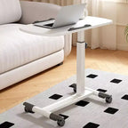 Table de lit réglable avec roulettes, bureau portable pliable pour ordinateur portable (hauteur réglable) pour bureau à domicile et poste de travail (1-pack)