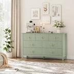 54 Fluted 7-Drawer Dresser - Modern Wood Storage Cabinet for Bedroom & Living Room