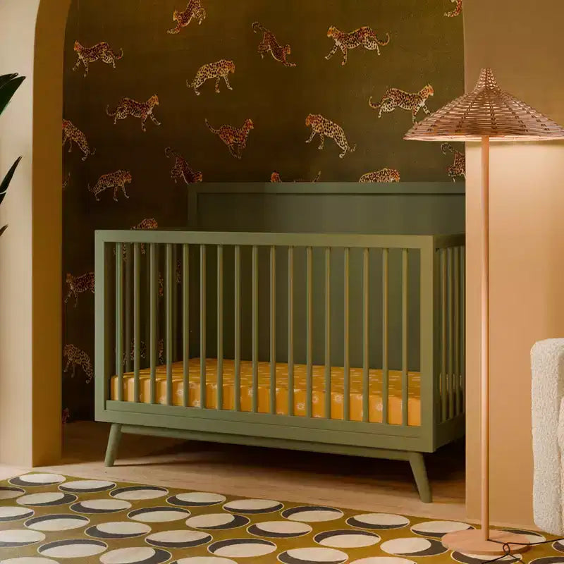 Lit de bébé convertible 4-en-1 Palma Mid-Century