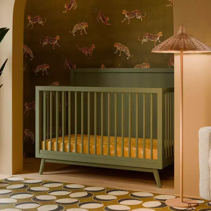 Lit de bébé convertible 4-en-1 Palma Mid-Century