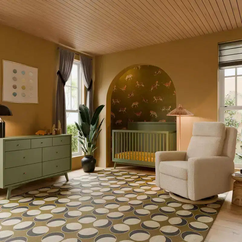 Lit de bébé convertible 4-en-1 Palma Mid-Century