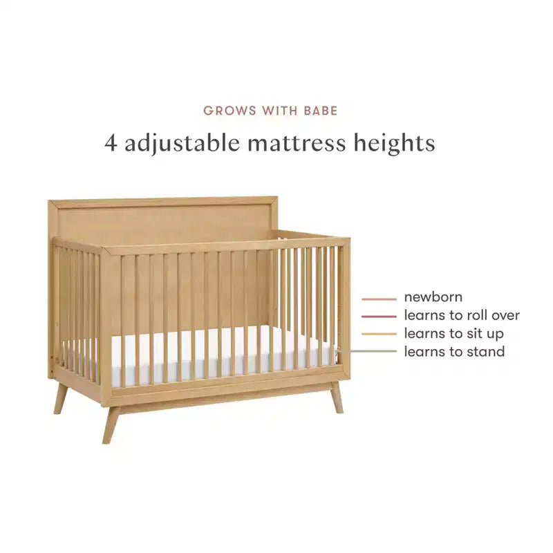 Lit de bébé convertible 4-en-1 Palma Mid-Century