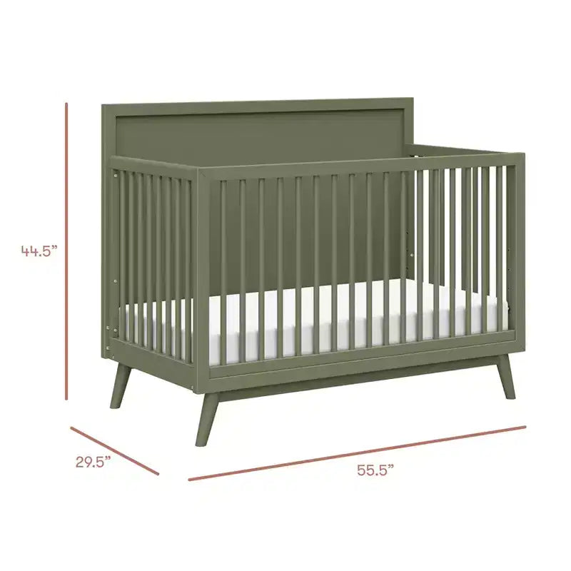 Lit de bébé convertible 4-en-1 Palma Mid-Century