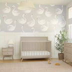 Lit de bébé convertible 4-en-1 Palma Mid-Century