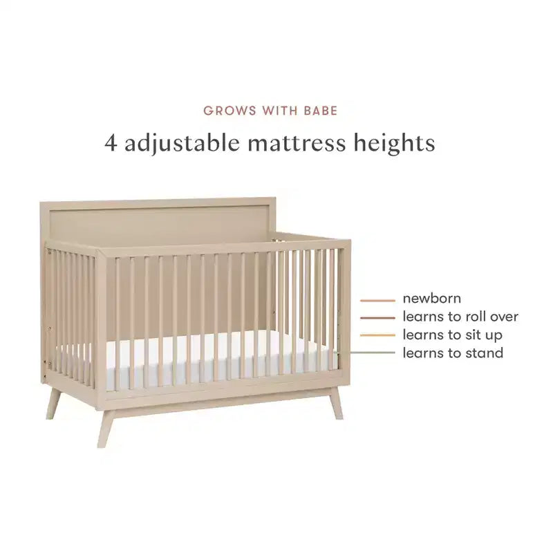 Lit de bébé convertible 4-en-1 Palma Mid-Century