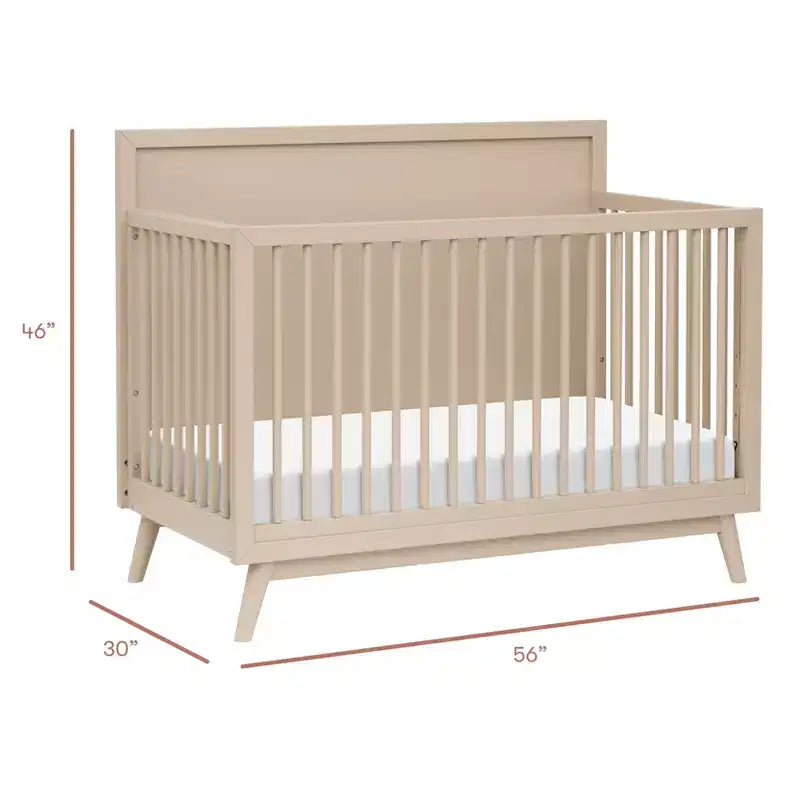 Lit de bébé convertible 4-en-1 Palma Mid-Century