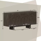 Buffet de rangement autoportant en bois moderne à 4 portes