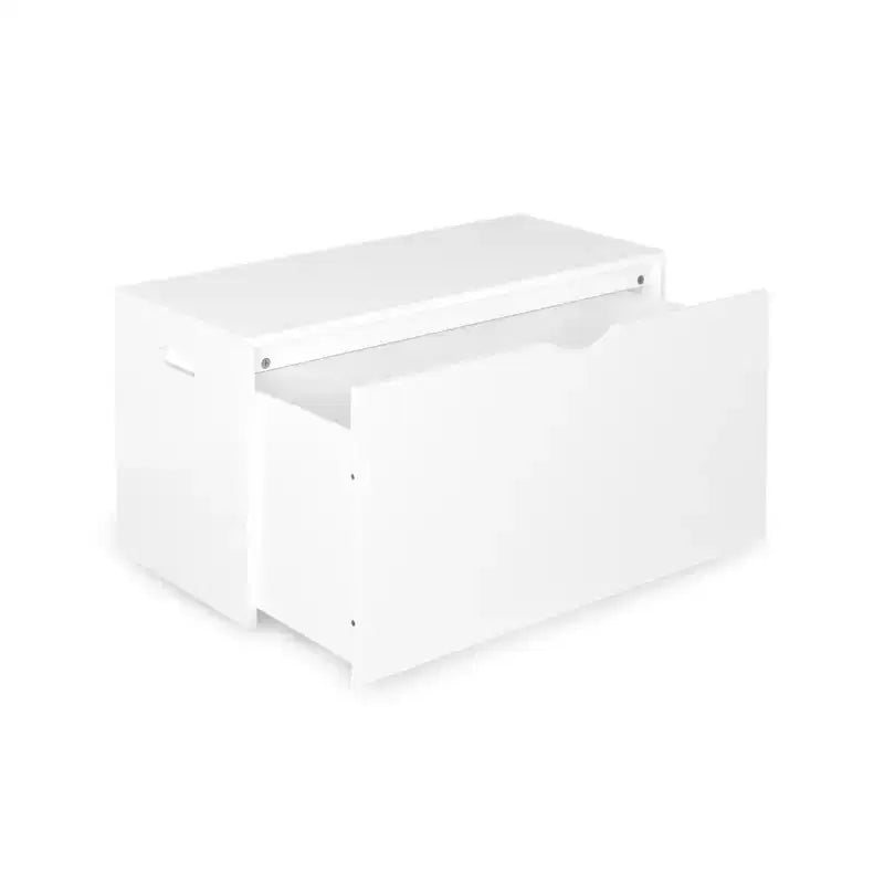 Coffre à jouets pour enfants avec tiroirs de rangement coulissants, organisateur de jouets avec tiroir roulant, blanc