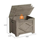 23.6 Banc de rangement en bois