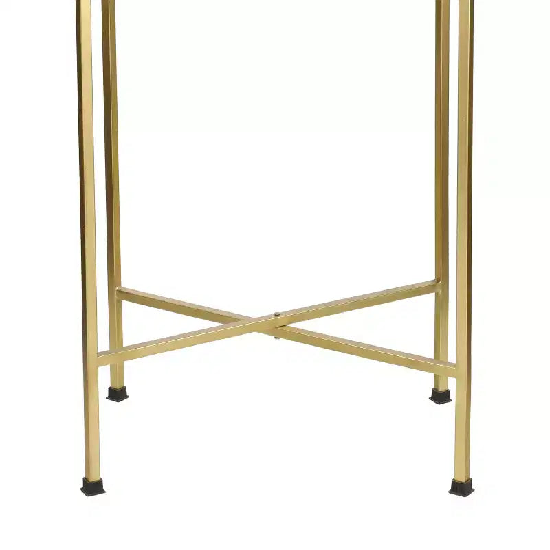 Table d'appoint pliable classique industrielle en métal Sterling 26.25
