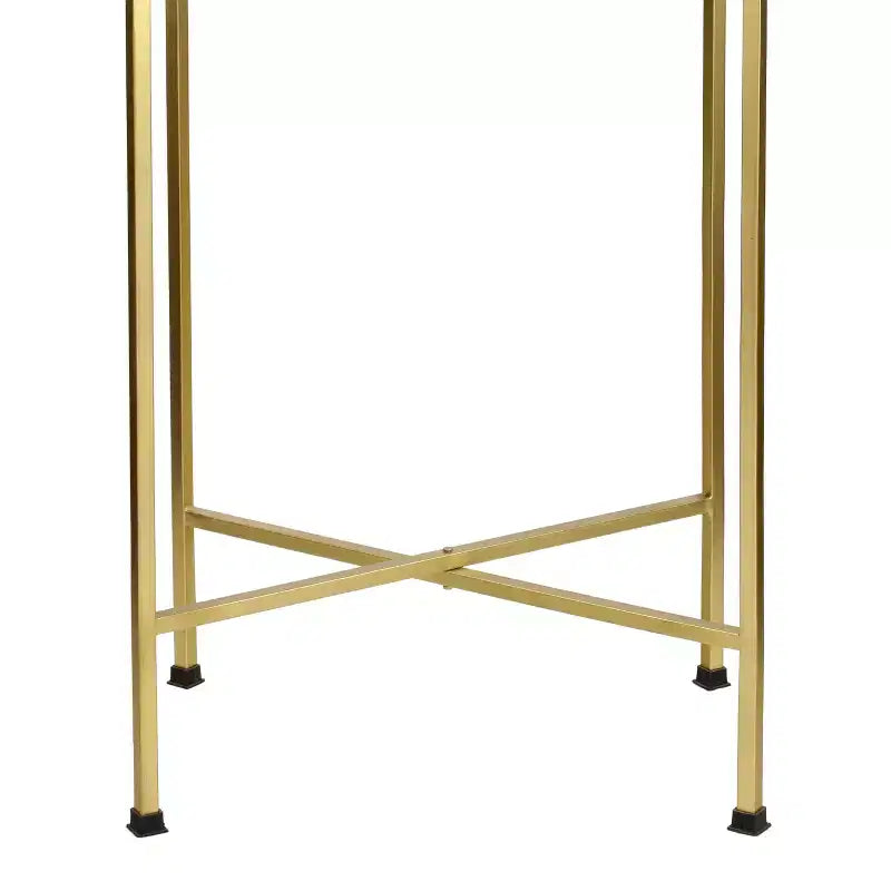 Table d'appoint pliable classique industrielle en métal Sterling 26.25
