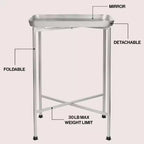 Table d'appoint pliable classique industrielle en métal Sterling 26.25