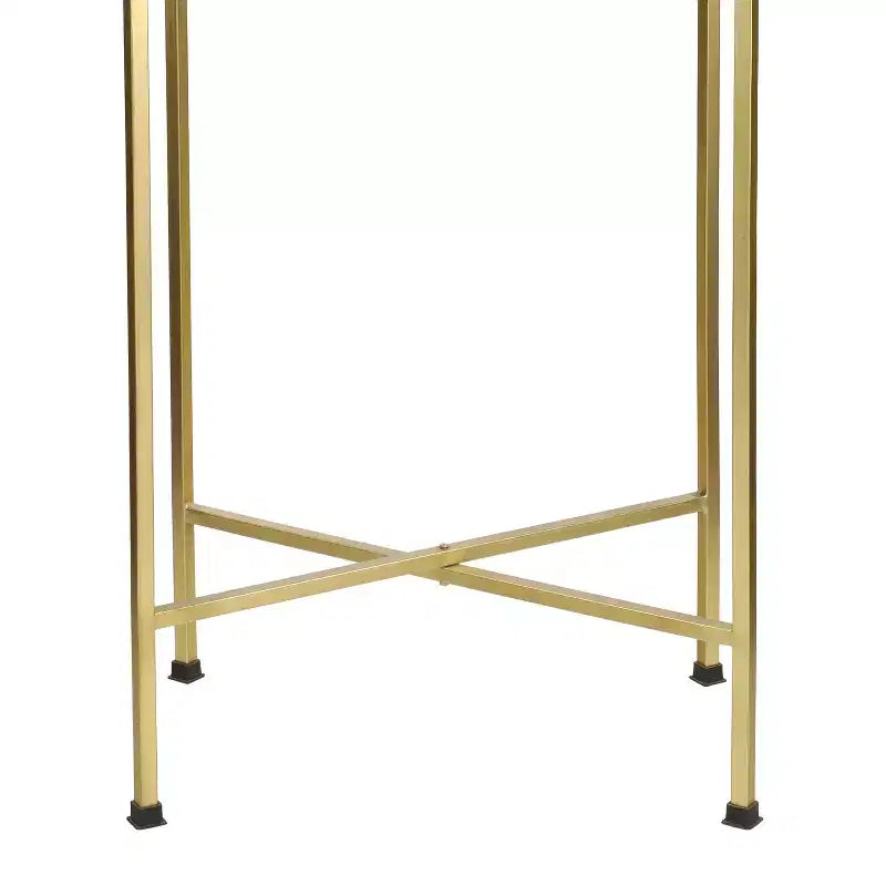 Table d'appoint pliable classique industrielle en métal Sterling 26.25