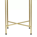 Table d'appoint pliable classique industrielle en métal Sterling 26.25