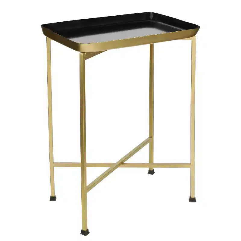 Table d'appoint pliable classique industrielle en métal Sterling 26.25