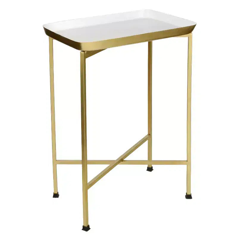 Table d'appoint pliable classique industrielle en métal Sterling 26.25
