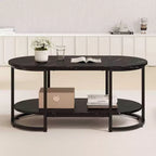 Table basse en marbre blanc moderne à 2 niveaux