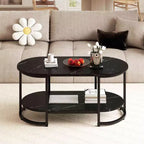 Table basse en marbre blanc moderne à 2 niveaux