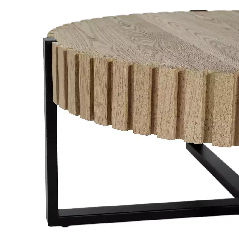 Table basse ronde industrielle Zane