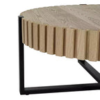 Table basse ronde industrielle Zane