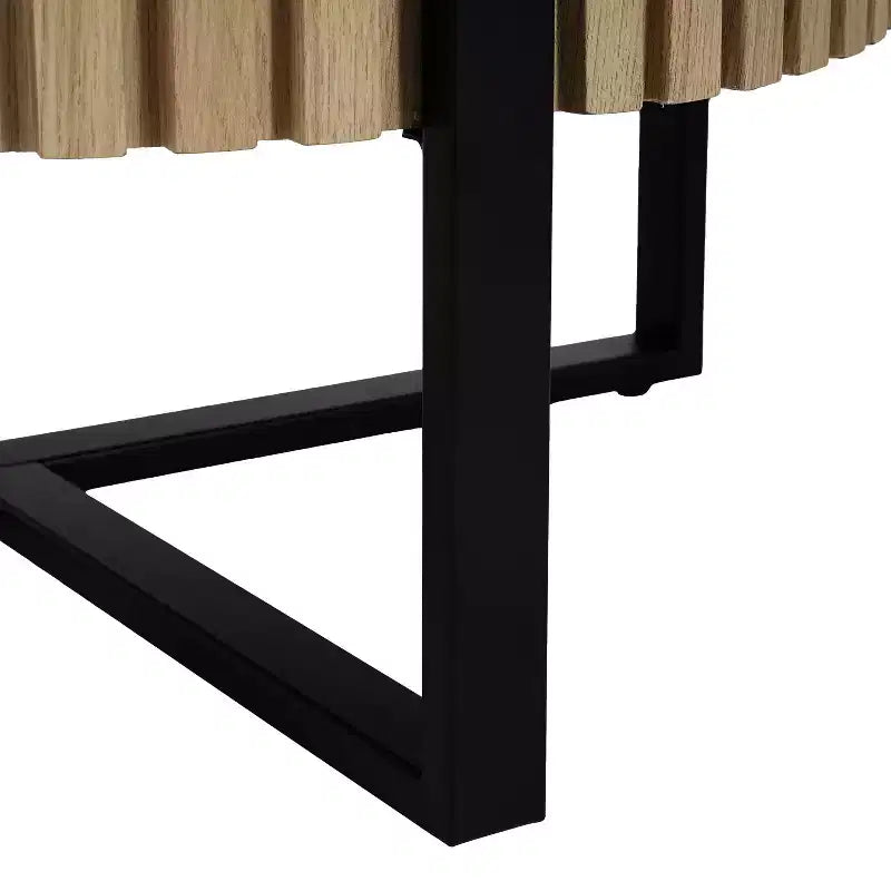 Table basse ronde industrielle Zane