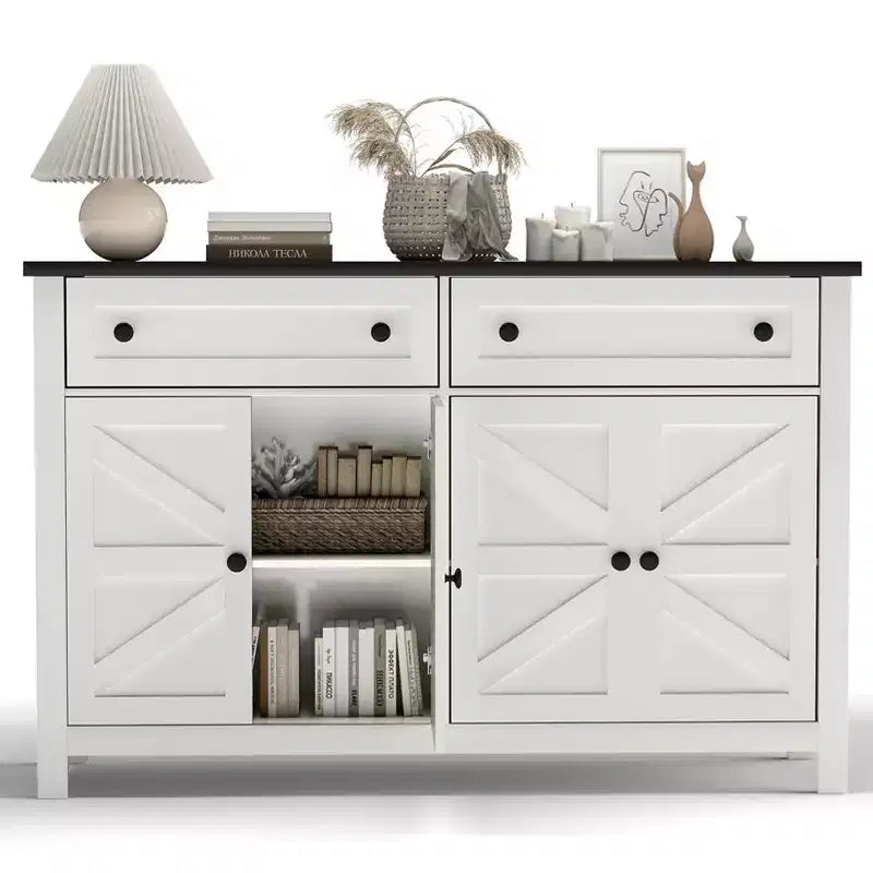 Buffet blanc de 140 cm