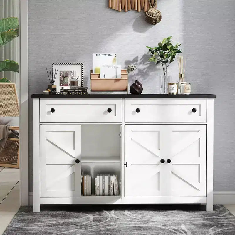 Buffet blanc de 140 cm