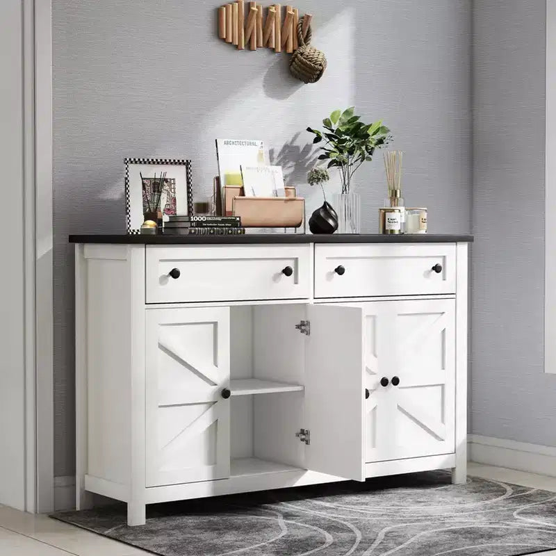 Buffet blanc de 140 cm