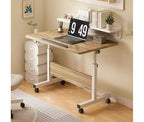Petit bureau debout, hauteur réglable, bureau pliable avec roulettes, table d'ordinateur mobile, bureau assis-debout, pour petits espaces