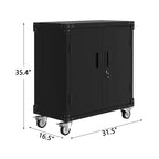 Armoire à outils, armoire de rangement en métal de 90 cm