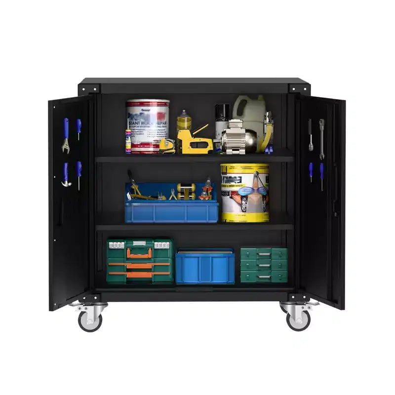 Armoire à outils, armoire de rangement en métal de 90 cm