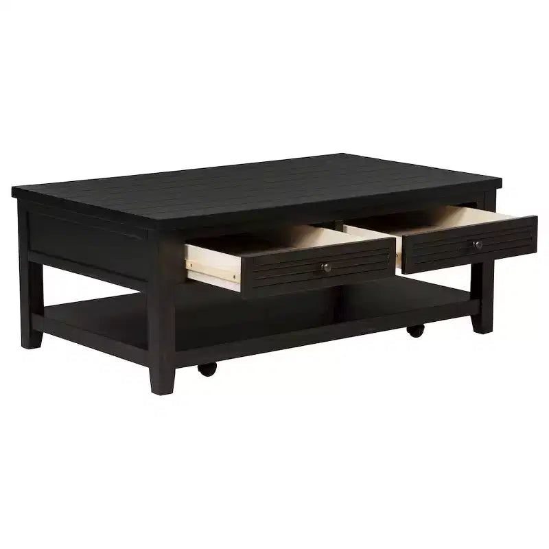 Table basse rectangulaire à 2 tiroirs Concord