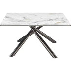 Table basse Carvell Square avec plateau en pierre frittée