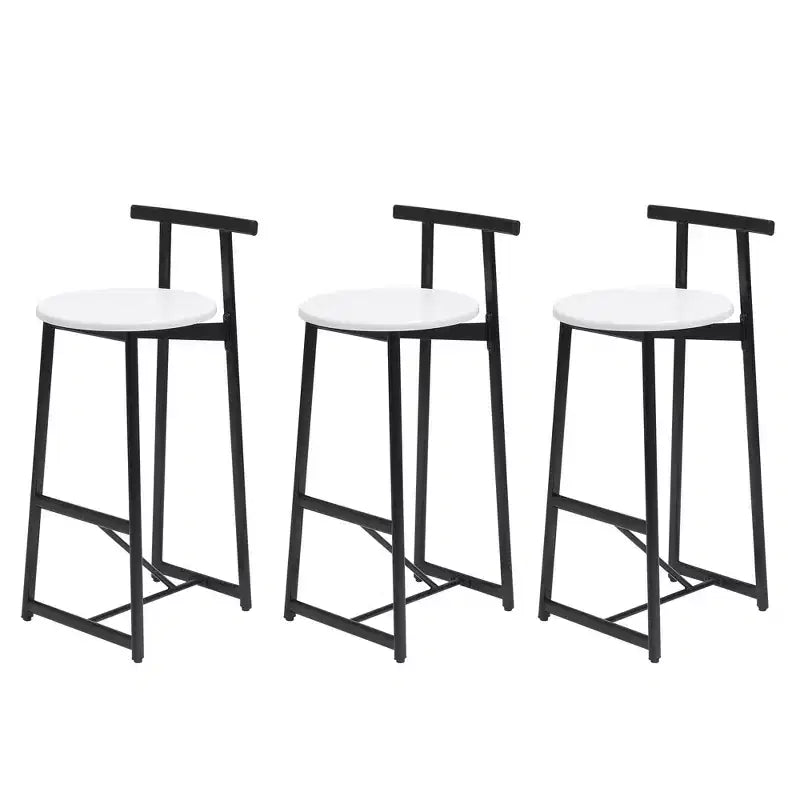 Tabourets de bar hauteur comptoir, lot de 3