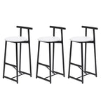 Tabourets de bar hauteur comptoir, lot de 3