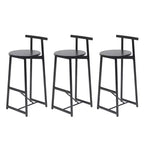 Tabourets de bar hauteur comptoir, lot de 3