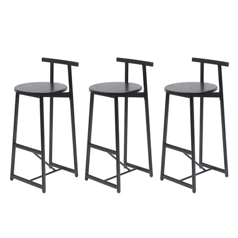Tabourets de bar hauteur comptoir, lot de 3