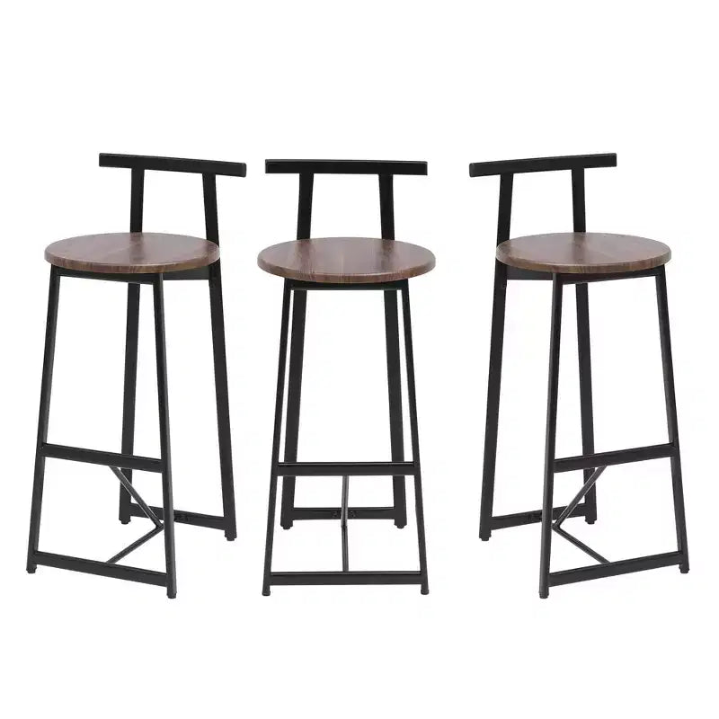 Tabourets de bar hauteur comptoir, lot de 3