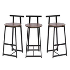 Tabourets de bar hauteur comptoir, lot de 3
