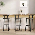 Tabourets de bar hauteur comptoir, lot de 3