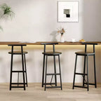 Tabourets de bar hauteur comptoir, lot de 3