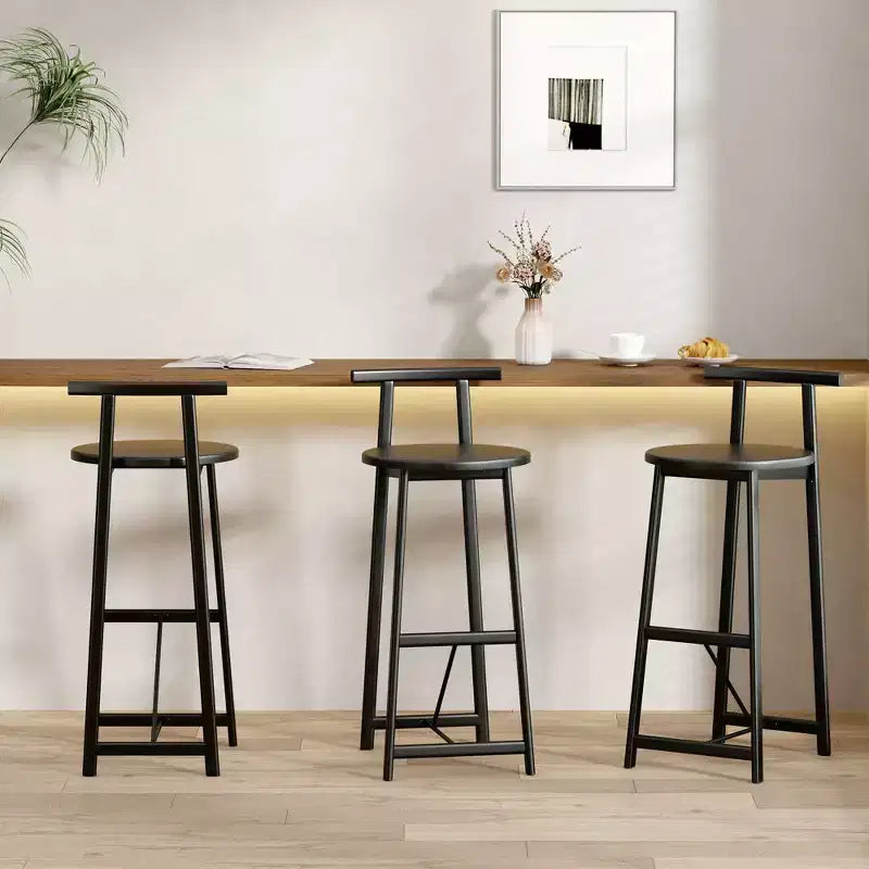 Tabourets de bar hauteur comptoir, lot de 3