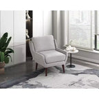 Fauteuil d'appoint, fauteuil lounge avec revêtement en chenille