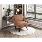 Fauteuil d'appoint, fauteuil lounge avec revêtement en chenille