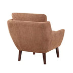 Fauteuil d'appoint, fauteuil lounge avec revêtement en chenille