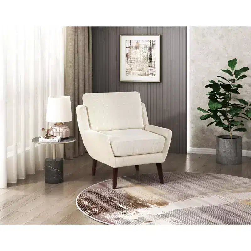 Fauteuil d'appoint, fauteuil lounge avec revêtement en chenille