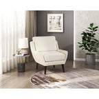 Fauteuil d'appoint, fauteuil lounge avec revêtement en chenille