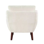 Fauteuil d'appoint, fauteuil lounge avec revêtement en chenille