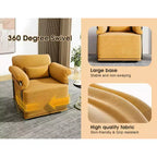Fauteuil d'appoint carré pivotant