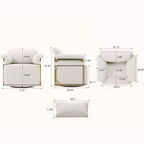Fauteuil d'appoint carré pivotant